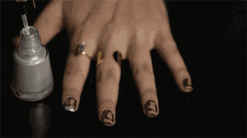 10. Painting Your Nails. GIF - GIFs