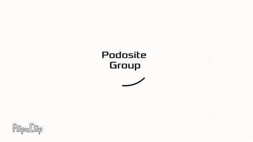 a black and white logo for a company called podsite group