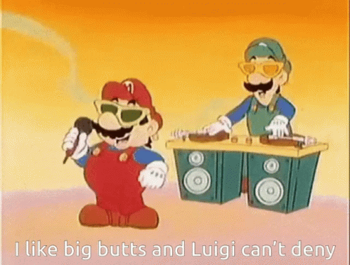 Big Butts Mario And Luigi GIF