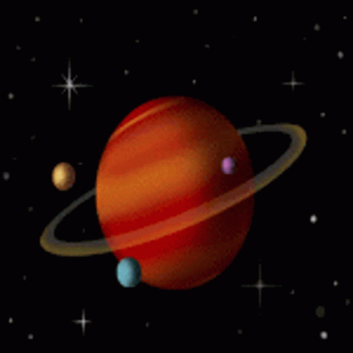 Saturn Planet GIF - Saturn Planet Moons GIFs