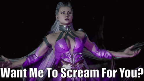 Mortal Kombat 11 Sindel GIF - Mortal Kombat 11 Sindel Want Me To Scream For You GIFs