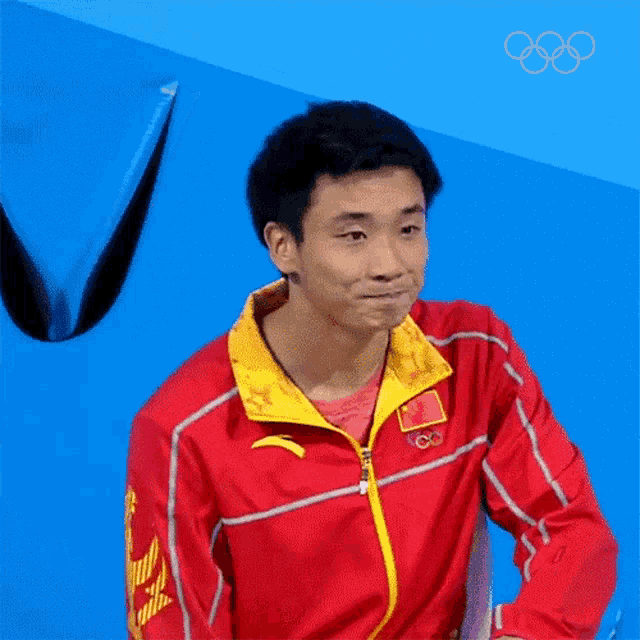 Smiling Cao Yua GIF - Smiling Cao Yua Olympics GIFs