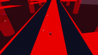 a screenshot of a video game shows a red carpet and a spider