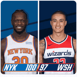 New York Knicks (100) Vs. Washington Wizards (97) Post Game GIF - Nba Basketball Nba 2021 GIFs