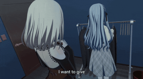 a girl says all of my life to you while standing next to another girl