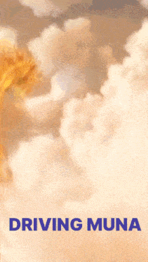 a poster with a dragon and the words driving muna on it