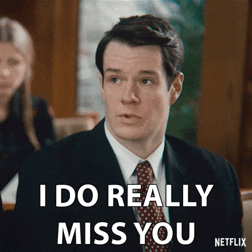 a man in a suit says i do really miss you