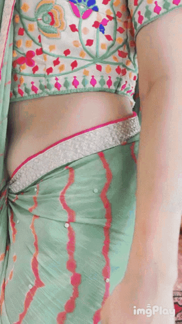a close up of a woman 's stomach with the word imgplay visible