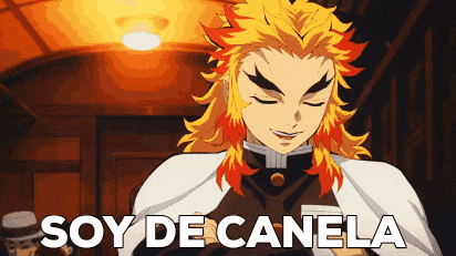 a cartoon character says soy de canela in front of him