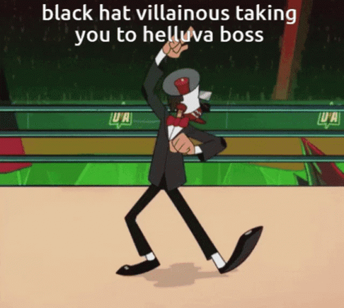 Villainous Black Hat Villainous GIF - Villainous Black Hat Villainous Four Bfb Pulling You Into Hazbin Hotel GIFs
