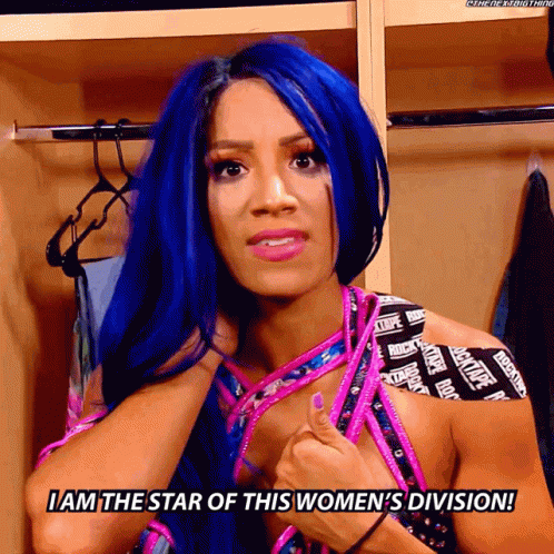 Sasha Banks I Am The Star Of This Womens Division GIF - Sasha Banks I Am The Star Of This Womens Division The Star GIFs