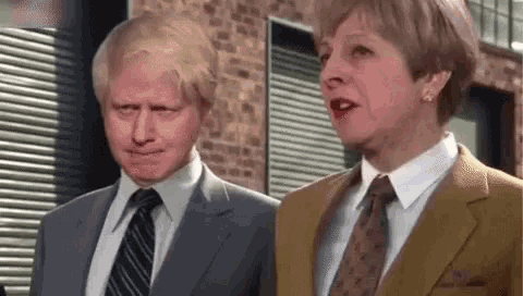 Theresa May Boris Johnson GIF - Theresa May Boris Johnson Gangsta GIFs