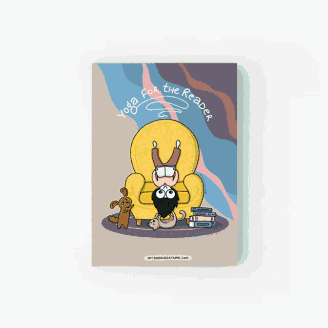 a cartoon of a girl reading a book surrounded by sunflowers with the words once upon a time written on the bottom