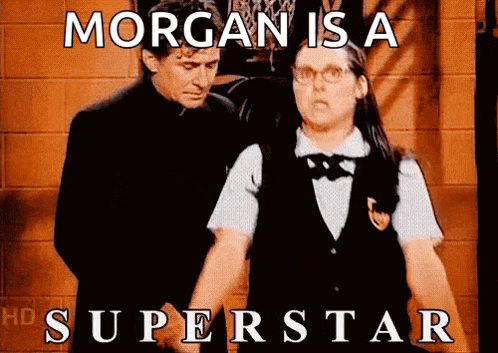 a morgan is a superstar meme with a man and a woman