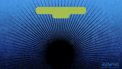 a blue background with a yellow t and the word renpho