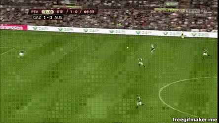 a soccer game between psv and rie is being played