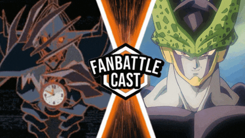 a poster for a fan battle cast shows a clock and cell