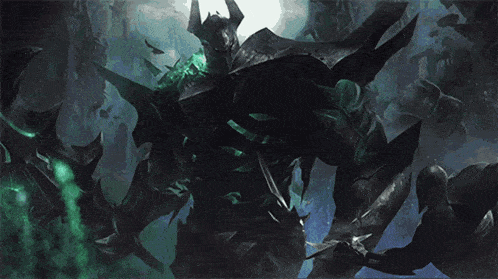 a painting of a monster with a green light coming out of it 's mouth