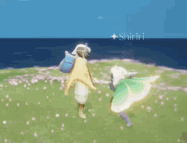 a screenshot of a video game with a person named shiri