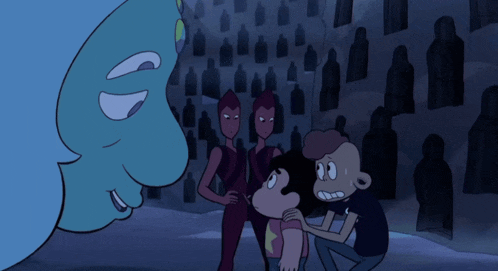 a group of cartoon characters including steven universe