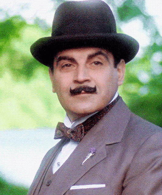 Poirot Hello GIF - Poirot Hello GIFs