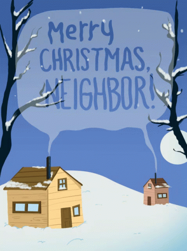 Merry Christmas Neighbor Merry Xmas Neighbor GIF