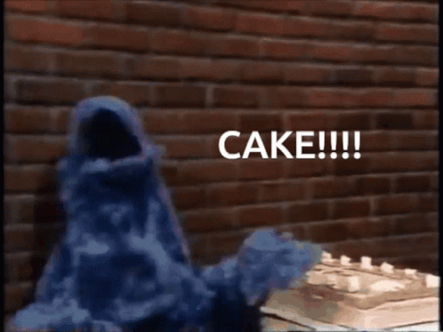 Cake Cookie Monster GIF