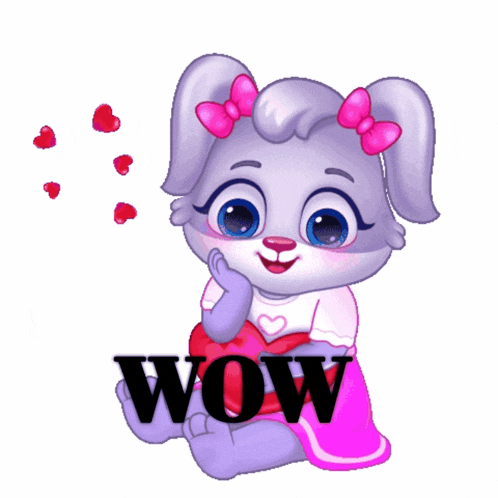a cartoon illustration of a dog with the word wow written on it