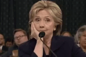 Very Unamused GIF - Hillary Clinton Bored Politics GIFs