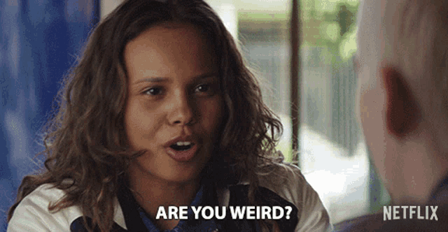 a netflix ad shows a girl talking to a man