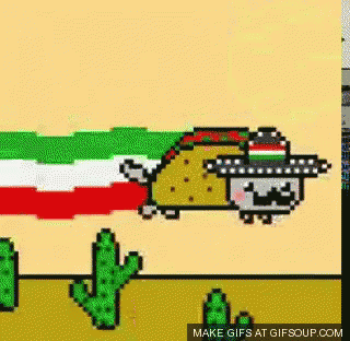 Nyan Cat Celebrates Cinco De Mayo GIF - Mexico Cincodemayo May5 GIFs