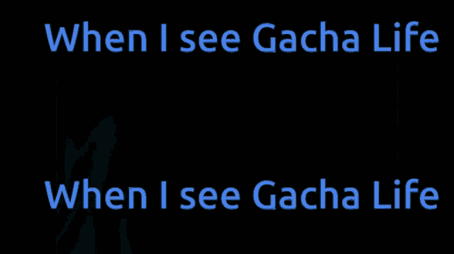 a picture of a man with the words " when i see gacha life when i see gacha life " below him