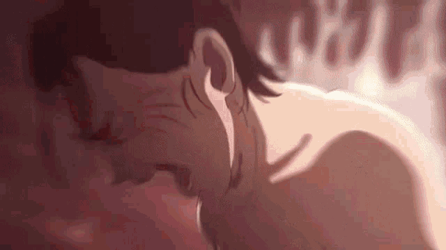 a close up of a man 's face in a bathtub with flames behind him .