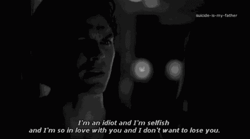 a black and white photo of a man saying i 'm an idiot
