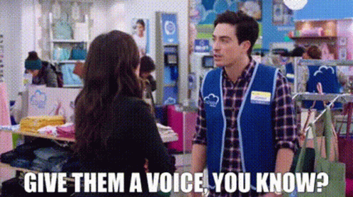 Superstore Jonah Simms GIF - Superstore Jonah Simms Give Them A Voice You Know GIFs