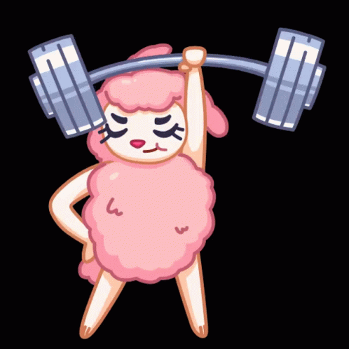 Sheep Strong GIF - Sheep Strong Working Out GIFs