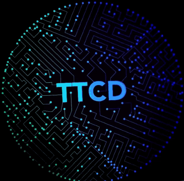 a circuit board with the word ttcd written on it