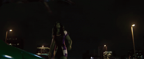 Daredevil She Hulk GIF - Daredevil She Hulk Flip GIFs