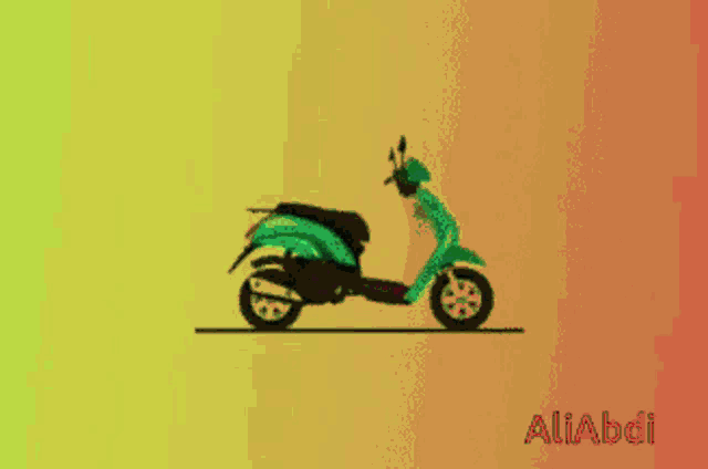 a cartoon drawing of a car with the name aliabdi on the bottom