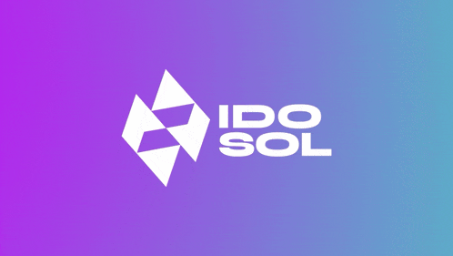 a logo for ido sol is on a purple and blue background