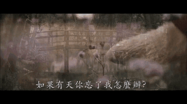 a blurred image of a bridge with chinese writing on it