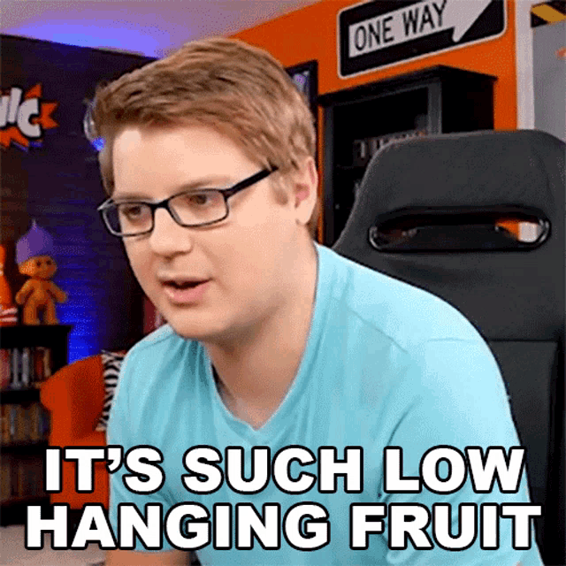 Its Such Low Hanging Fruit Chad Bergström GIF - Its Such Low Hanging Fruit Chad Bergström Chadtronic GIFs