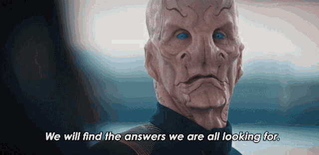 We Will Find The Answers We Are All Looking For Doug Jones GIF - We Will Find The Answers We Are All Looking For Doug Jones Saru GIFs