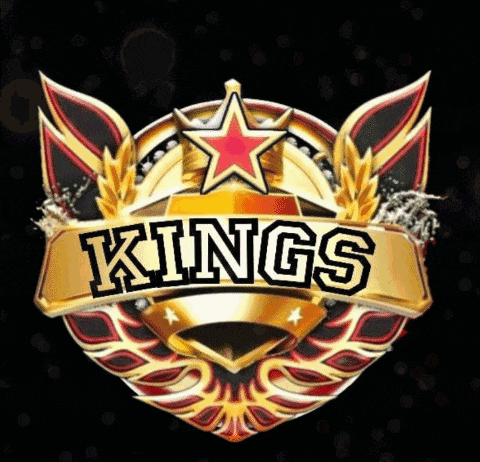 a logo for kings with a red star in the middle