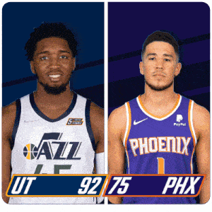 two basketball players from the utah jazz and phoenix suns