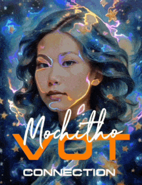 a poster for mochitho connection features a woman 's face