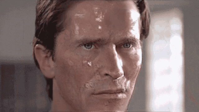 American Psycho Face GIF - American Psycho Face Willem Dafoe GIFs