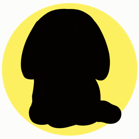 a cartoon drawing of a buddha with his eyes closed and his hand on his chin