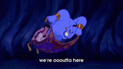 After 1 Cup Of Coffee GIF - Wereouttahere Genie Aladdin GIFs