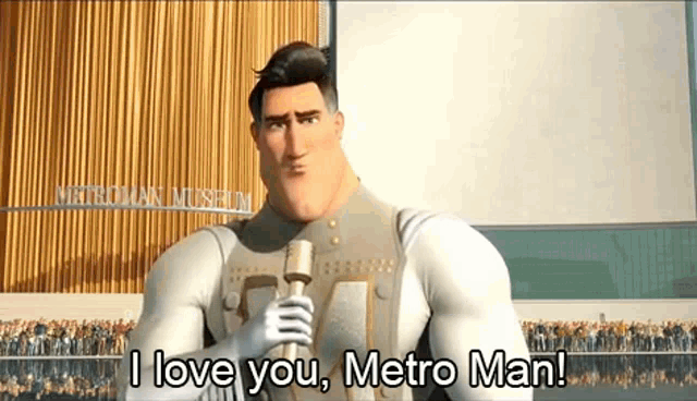 Megamind And I Love You Random Citizen GIF - Megamind And I Love You Random Citizen I Love You Metro Man GIFs
